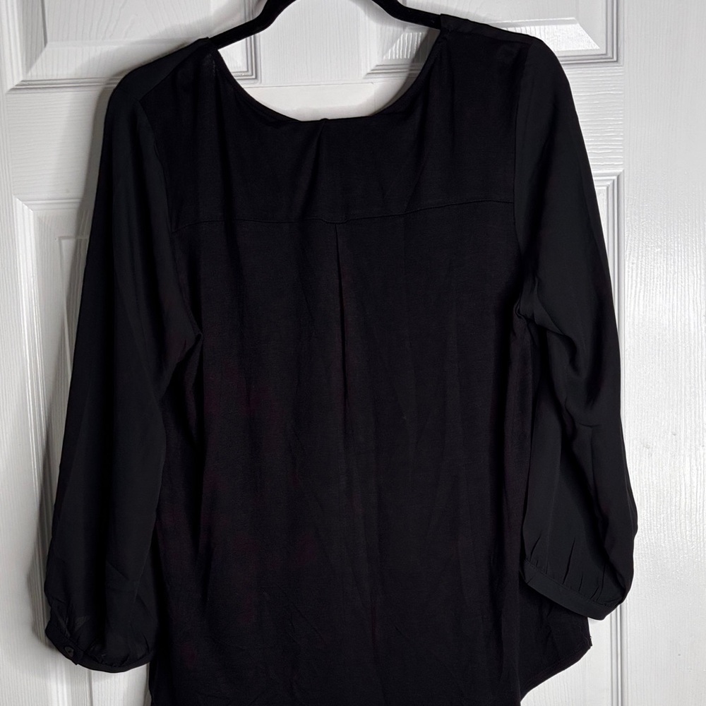 Fortune + Ivy Black Blouse - Picture 3 of 4